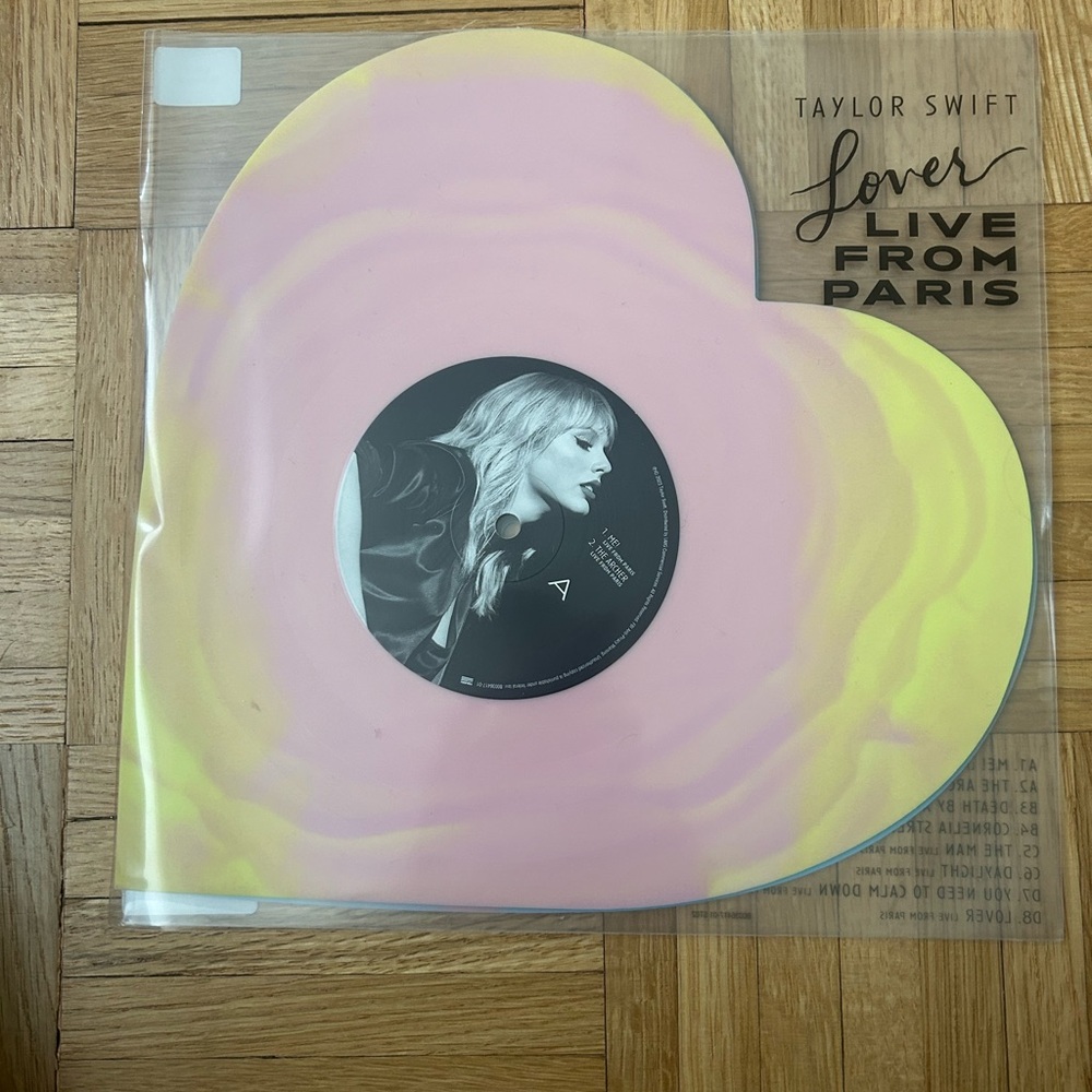 Taylor Swift Live from Paris Heart Vinyls